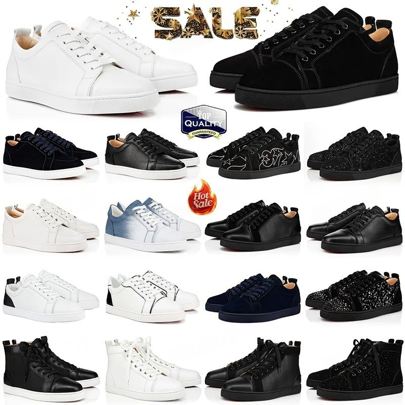 Red bottomshoes men women office career wedding shoes designer dress shoes casual sneakers Glitter Leather Suede Fashion Spikes Luxury classic shoes