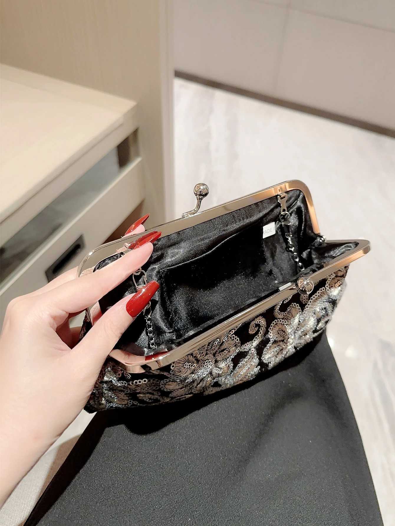 Womens Sequin Evening Bag Evening Bag Sparkling Party Clutch Prom Bag Evening Bag Dress Bag H251027