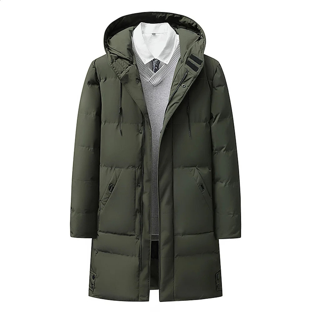 Mens coldproof and windproof thick jacket with hood warm casual 8XL large size outdoor winter 251027