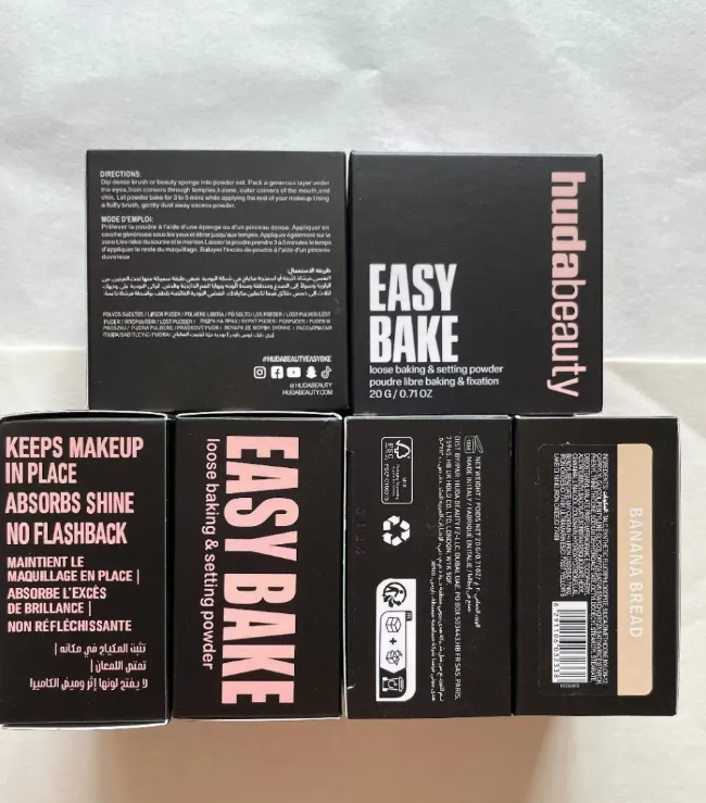 New Packing HUDA Beauty 8 Colors Makeup Setting Powder 20g Loose Baking Pound Cake Cherry Blossom PEACH PIE Natural Face Finishing Oil-control powder