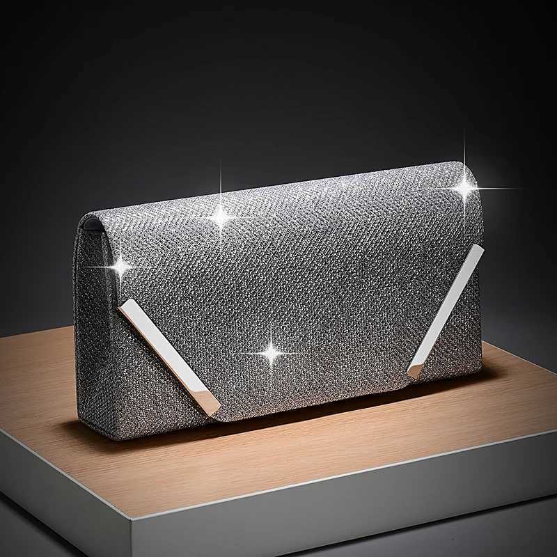 Fashion Womens Chain Shoulder Bag Simple Party Evening Dress Bag Metal Lace Handbag Celebrity Reception Holiday Gift H251027