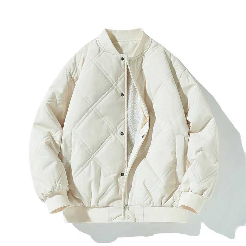 New Style Buttonup Baseball Collar Casual Lambswool Cotton Jacket for MenWinter Sports Cotton JacketCasual Loose Bread Jacket J251028