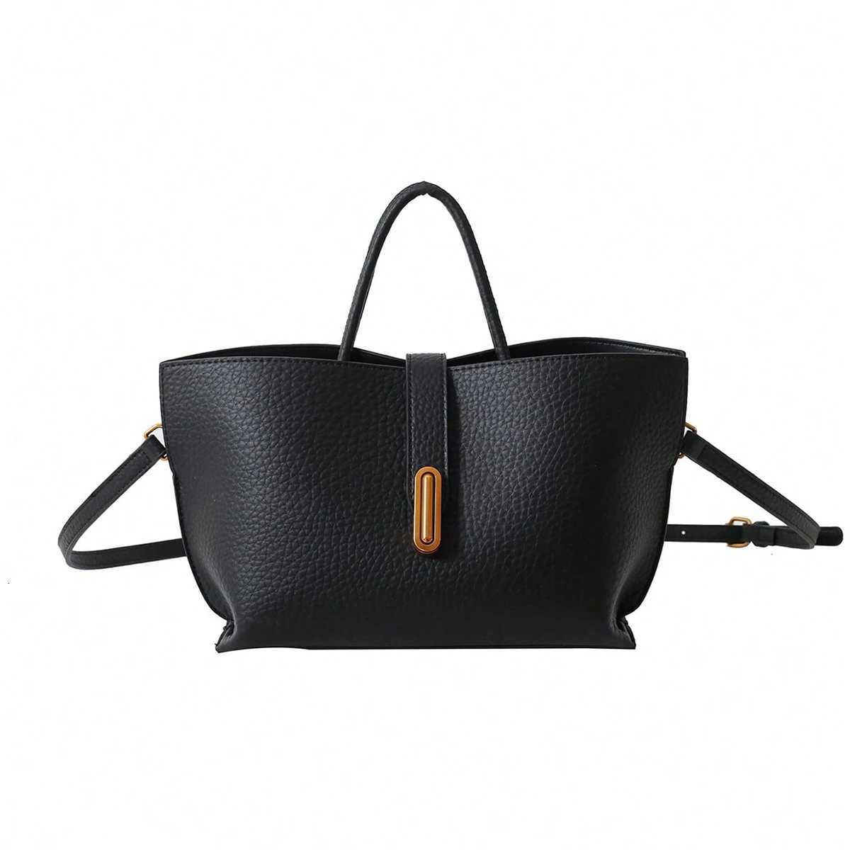 New autumn and winter popular tote bags niche simple solid color versatile handbags elegant crossbody bagsT251028