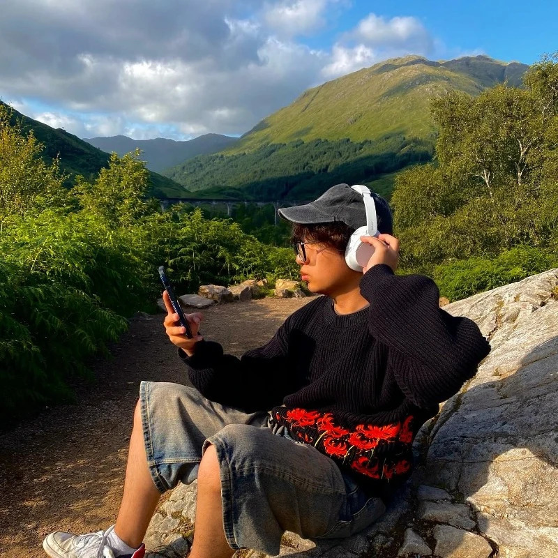 Y2K Harajuku Retro Sweater Gothic Red Spider Lily Embroidery Unisex Loose Round Neck Casual Clothing Stylish Hip Hop Pullover 251023