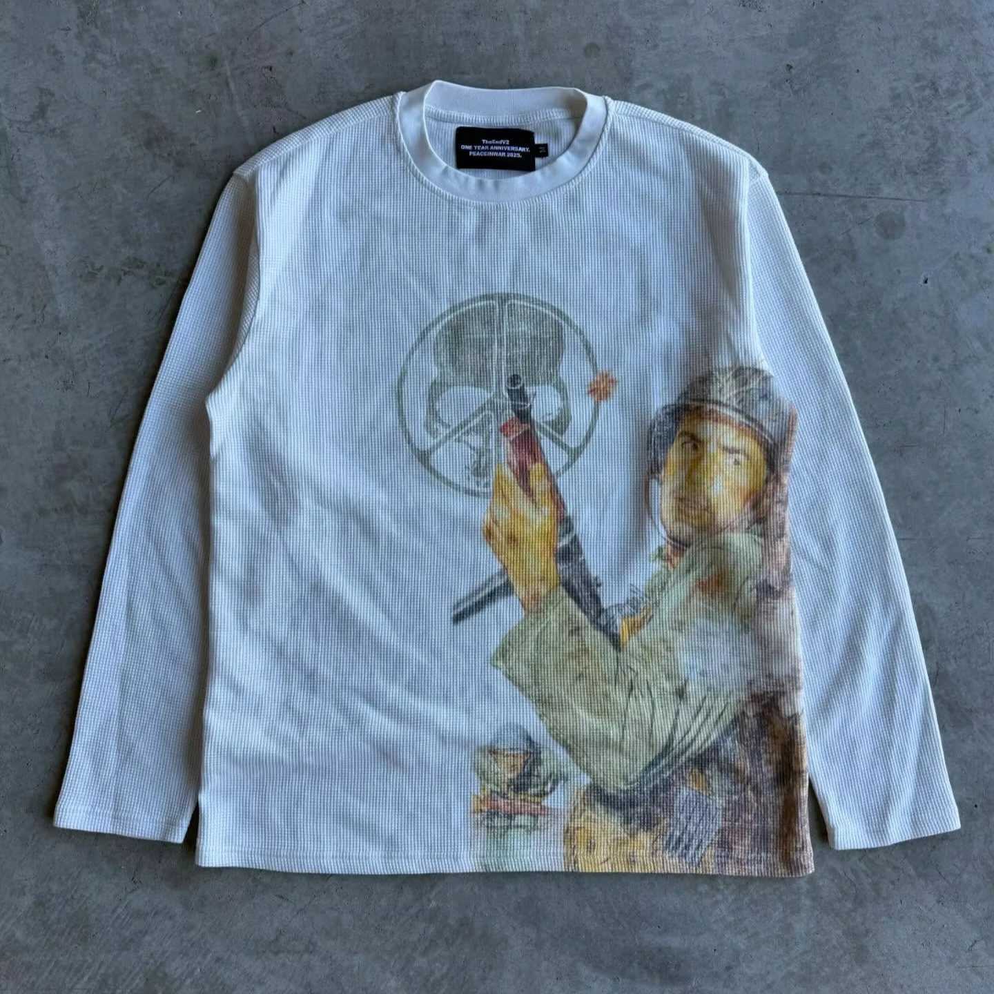 Harajuku American Style Soldier Graphic T Shirts Pro Choice Long slves Y2k Tops Oversized T Shirt Strtwear Men Clothing X251028