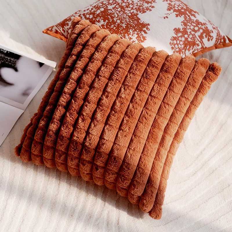 Pillow Case 30X5045x45CM Orange Cream Throw Cover Light Luxury Nordic Sofa Cushion Waist Cover Home Decorative case C251028