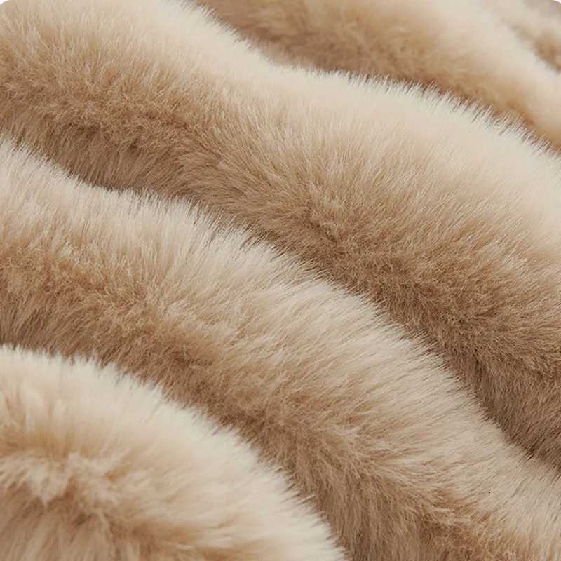 Winter Rabbit Plush Sofa Towel Cover Solid Thick Anti Slip Couch Cushion for Living Room MultiPurpose Sofa Blanket for Office C251028