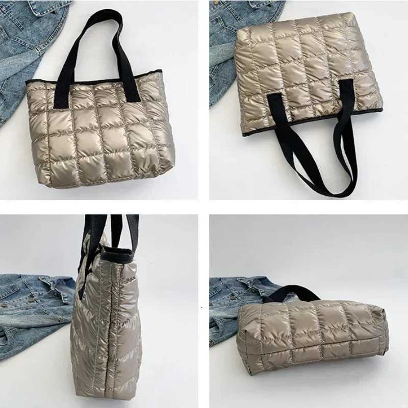 Casual Large Capacity Shoulder Bags for Women Space Cotton Handbag Totes Fashion Winter Daily Use Bag Bolsa FemininaW251028