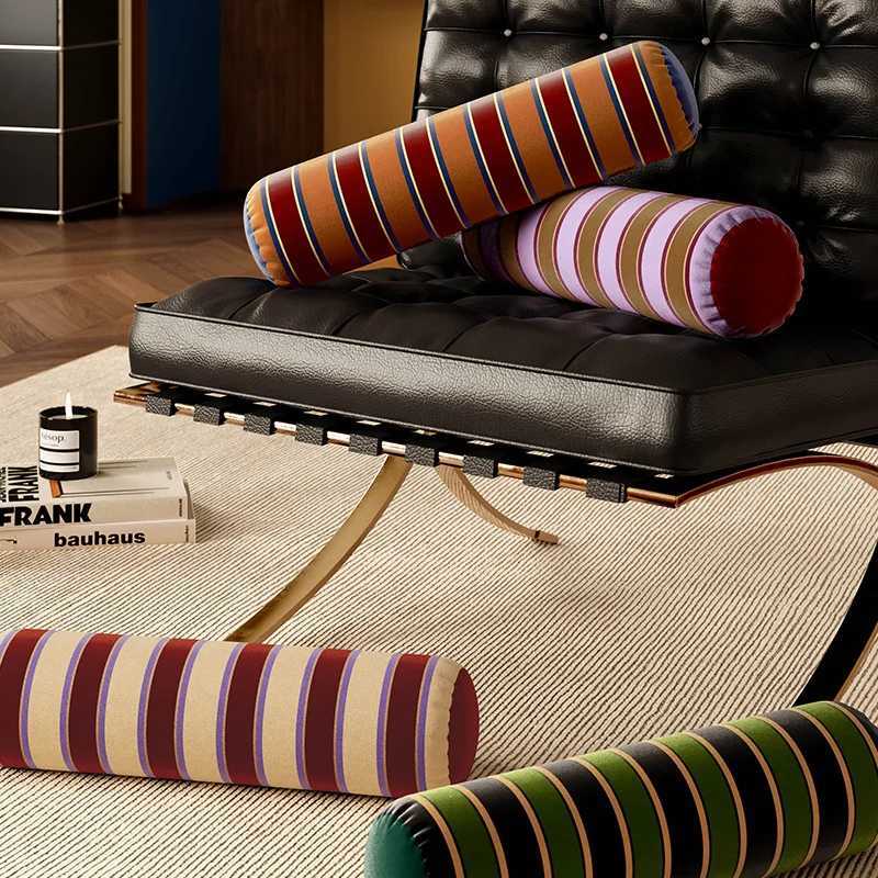 Pillow Case Decorative Covers with Zippers Velvet Patchwork for Sofa Bed Couch Striped case Shell Light Luxury Home Decoration C251028