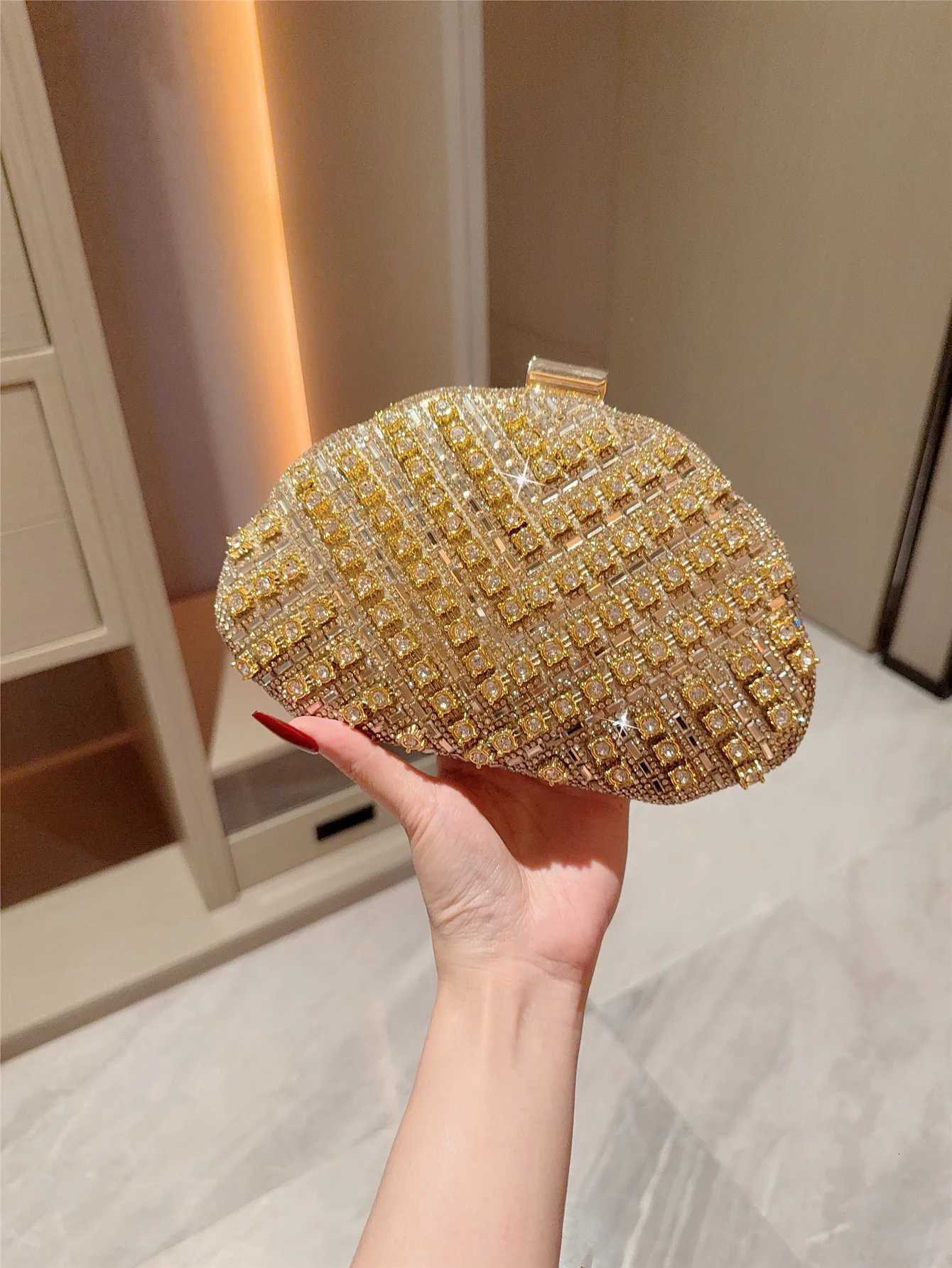 HighEnd Dress Clutch Bag with Diamond Bag New Lady with Cheongsam Evening Bag Womens HandHeld CrossBody Bag H251027