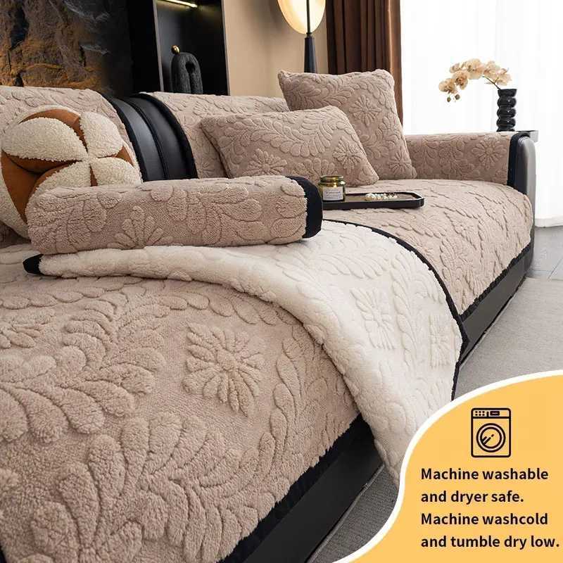 1PCAutumn and winter shu mianrong sofa cushion plush cushion simple winter plush living room sofa cushion C251028