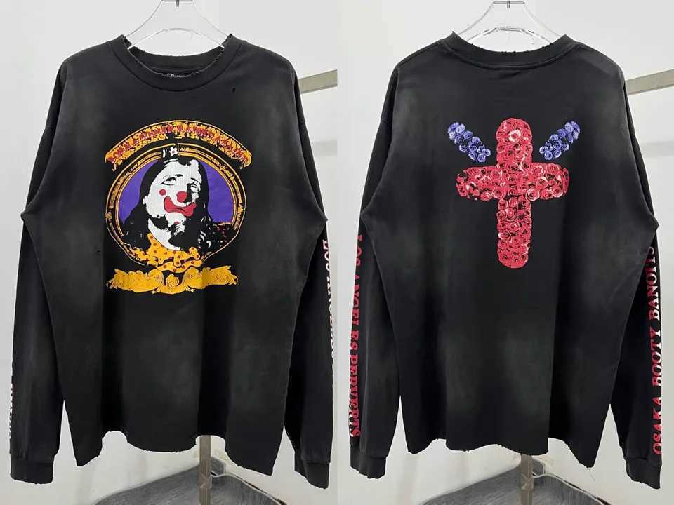 Saint 25AW SS Long Slves Tshirt Men Women High Quty Heavy FabricUnisex Tops T Shirt X251028