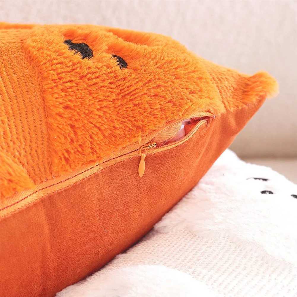Pillow Case 2 Pcs Halloween Ghost Throw Cases Plush Faux Fur case Sofa Ghost Cushion Covers for Sofa Couch Bed Living Room C251028