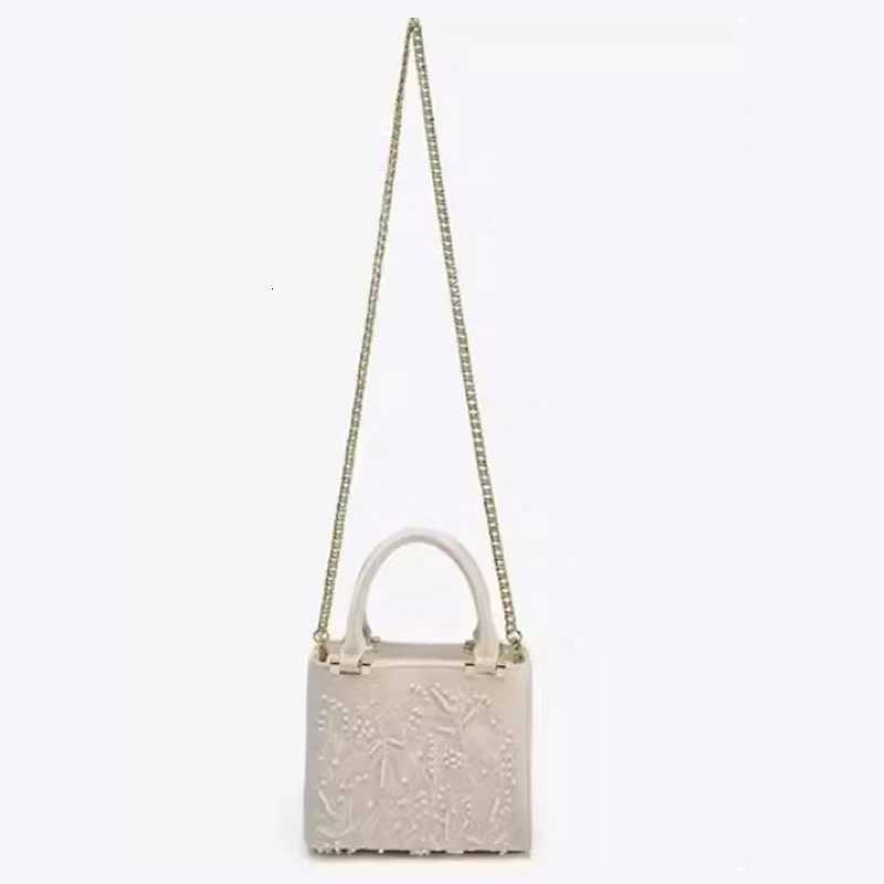 Fi Floral Embroidery Square Bag High Quality Tote Bag Large Capacity Wens Handbag Lady Purse Shoder Messenger Bag Y251028