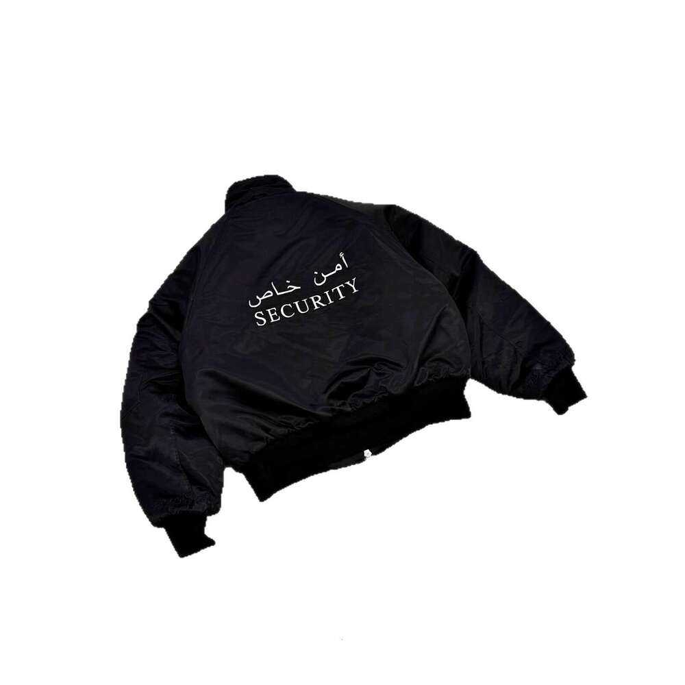 American Street Style Letter Embroidery Pattern Unisex Cool Winter Thickened Jacket