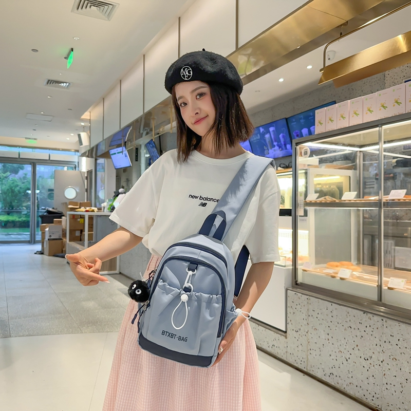 Unisex Single Shoulder College Student Fashion Commuter Crossbody 2025 New Travel Chest Casual Cycling Bag