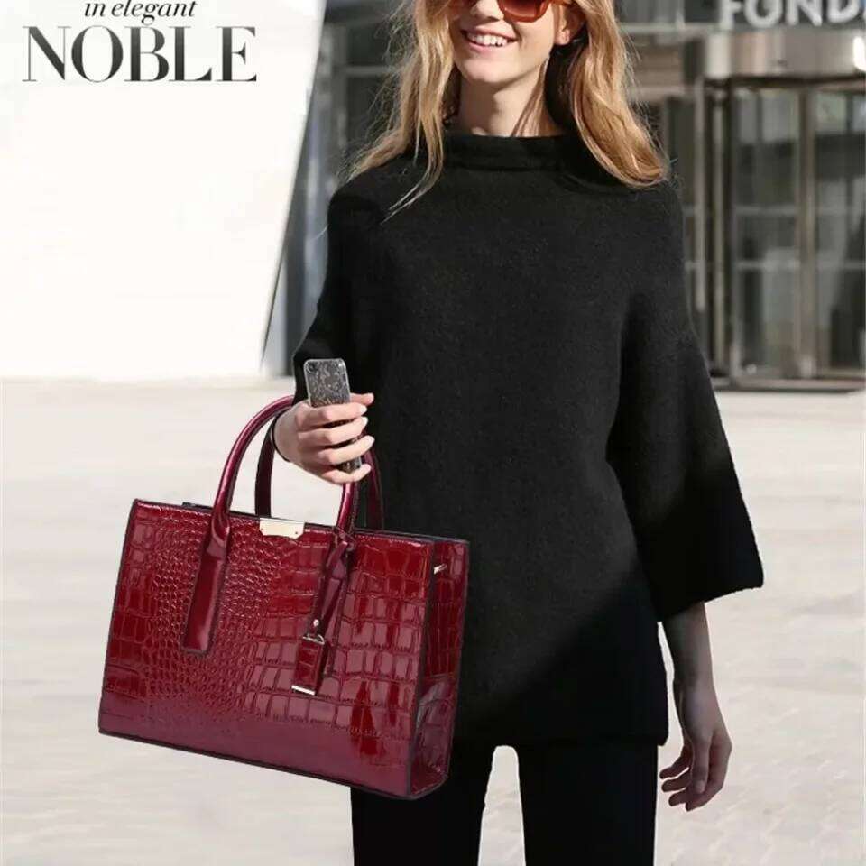 Designer Bags Large Capacity Crocodile Pattern Shoulder Tote Bag Leather Purses And Handbags For Women Designer Ladies Hand Bags Hot Selling