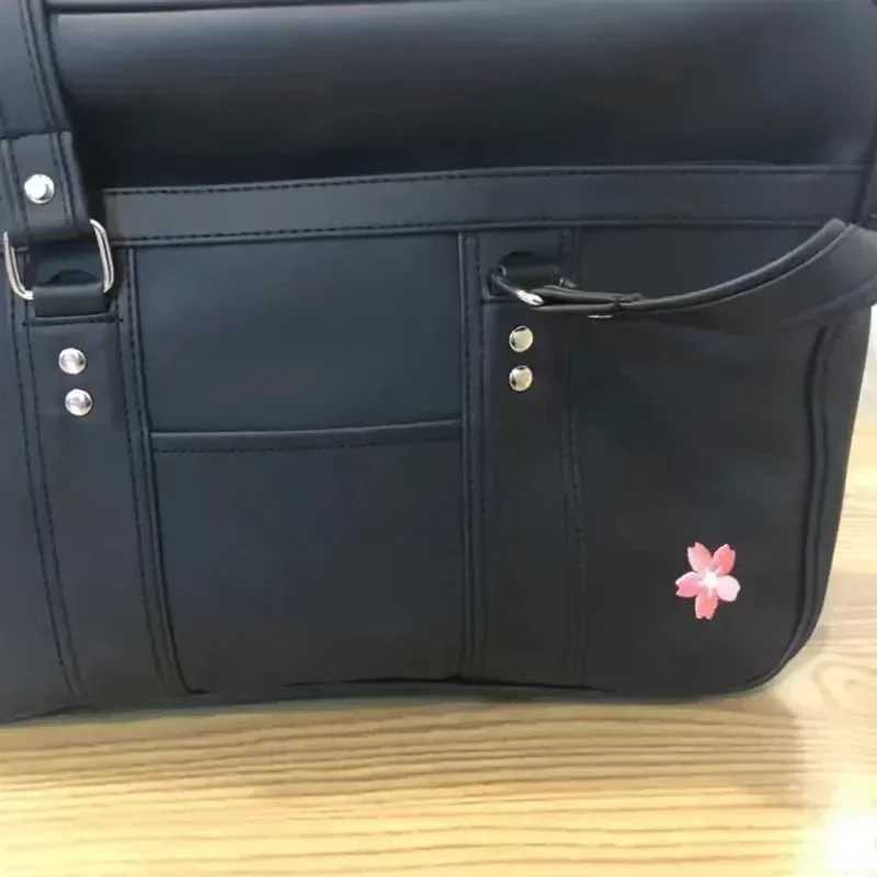 2025 New Women Japanese JK Uniform PU Bag Student Commuter School Bag Large Capacity One Shoulder Straddle Bags Handbag ToteBagW251028