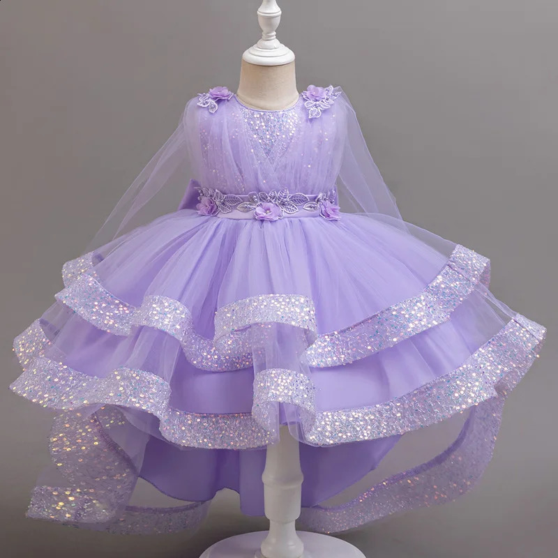 310 Years Teenagers Girls Dress Sequins Sleeveless Kids Wedding Dresses Birthday Party Performance Costumes For Girl 251023