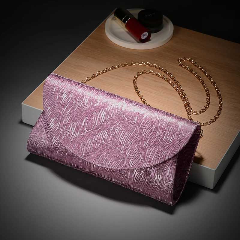 Fashion Women Evening Bag Classy Crossbody Single Shoulder Bags Velvet Envelope Handbag Wedding Dress Purses Party Clutch Bags H251027