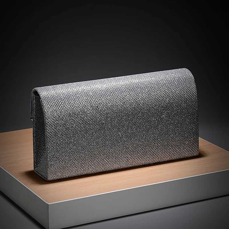 Fashion Womens Chain Shoulder Bag Simple Party Evening Dress Bag Metal Lace Handbag Celebrity Reception Holiday Gift H251027