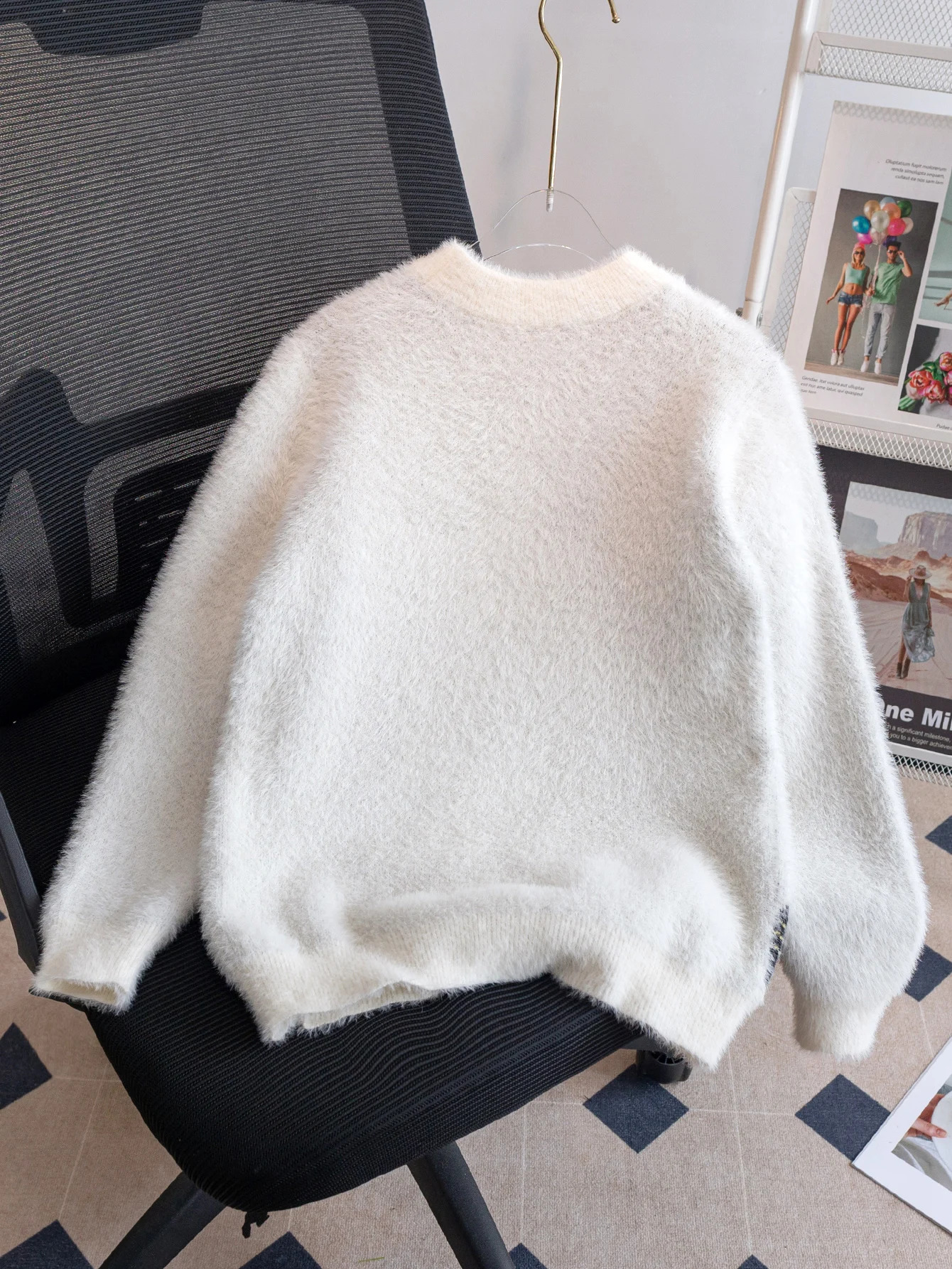 Boys cute cat pattern sweater knitted pullover suitable for daily leisure in spring autumn and winter 251027