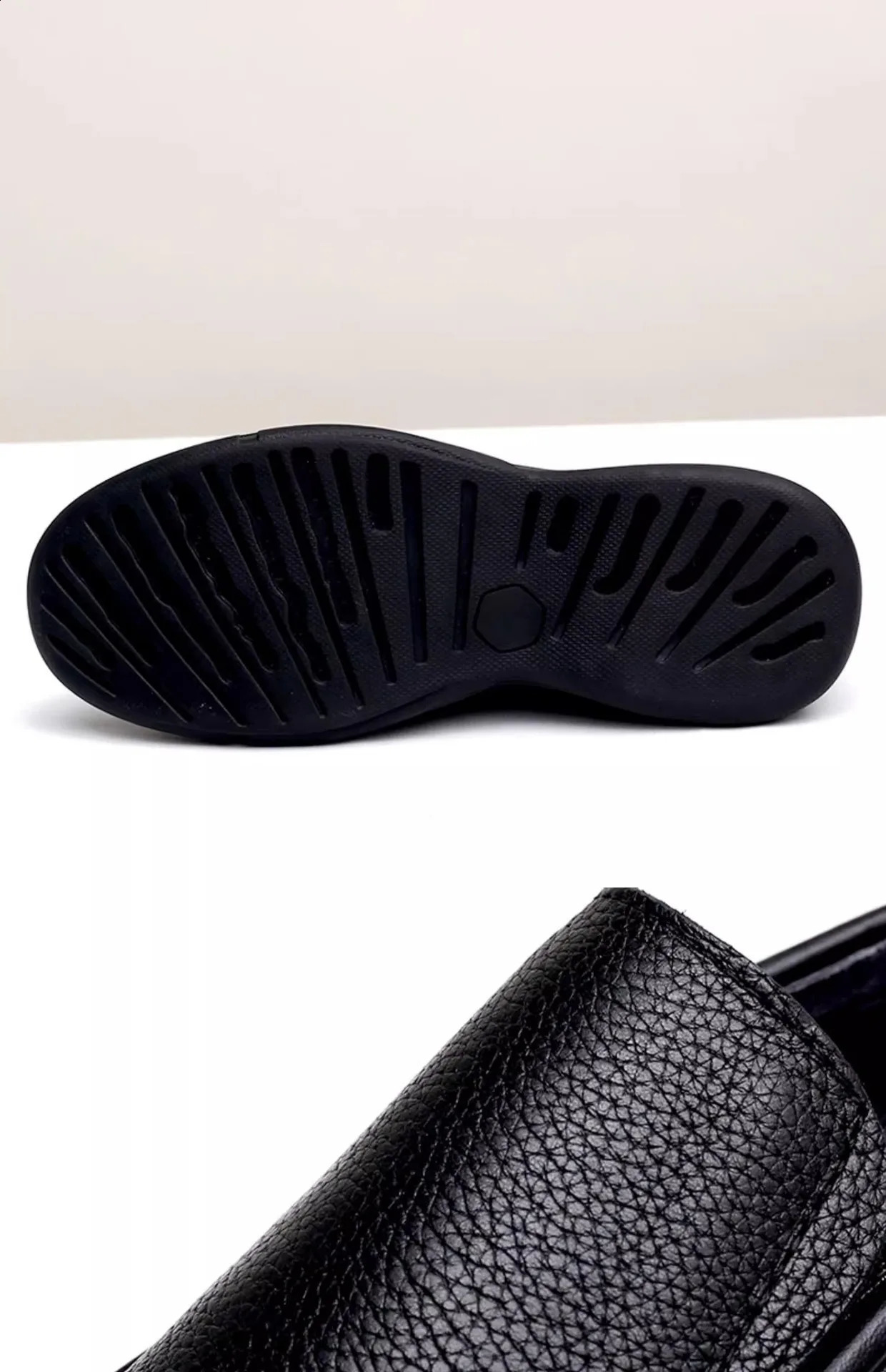 Mens Casual Leather Shoes Comfortable Big Size Business Men shoes Genuine Leather Loafers Shoes 251023