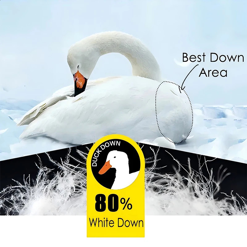 Men Winter White Duck Down Jacket Warm Thick Windproof Waterproof Puffer Hooded High Quality Ultralight Male 251015