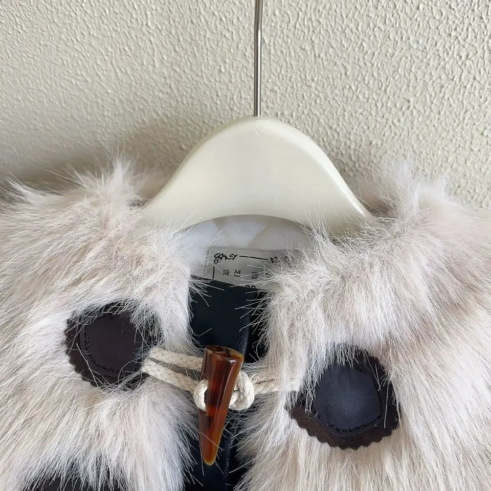 Winter Warm Girls Jeans Girls Fur Jackets Thick Princess Kids CoatsChildren Outerwear 4 5 6 7 8 10 12Yrs 251027