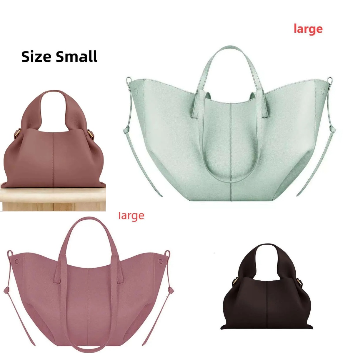 Designer Bag Cyme Shoulder bag cloud bag Camel Numero Tote bag Women Cross Body Bags Handbag Leather Bag Half Moon Underarm luxurycore attributes