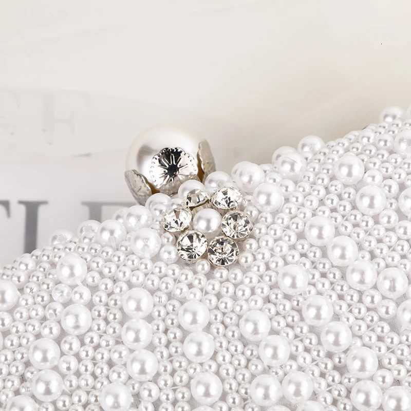 Pearl Dinner Bag with Chain Strap Elegant Shoulder Bag Handheld Evening Dress Bag Marriage Party Storage Bag Trendy H2510271