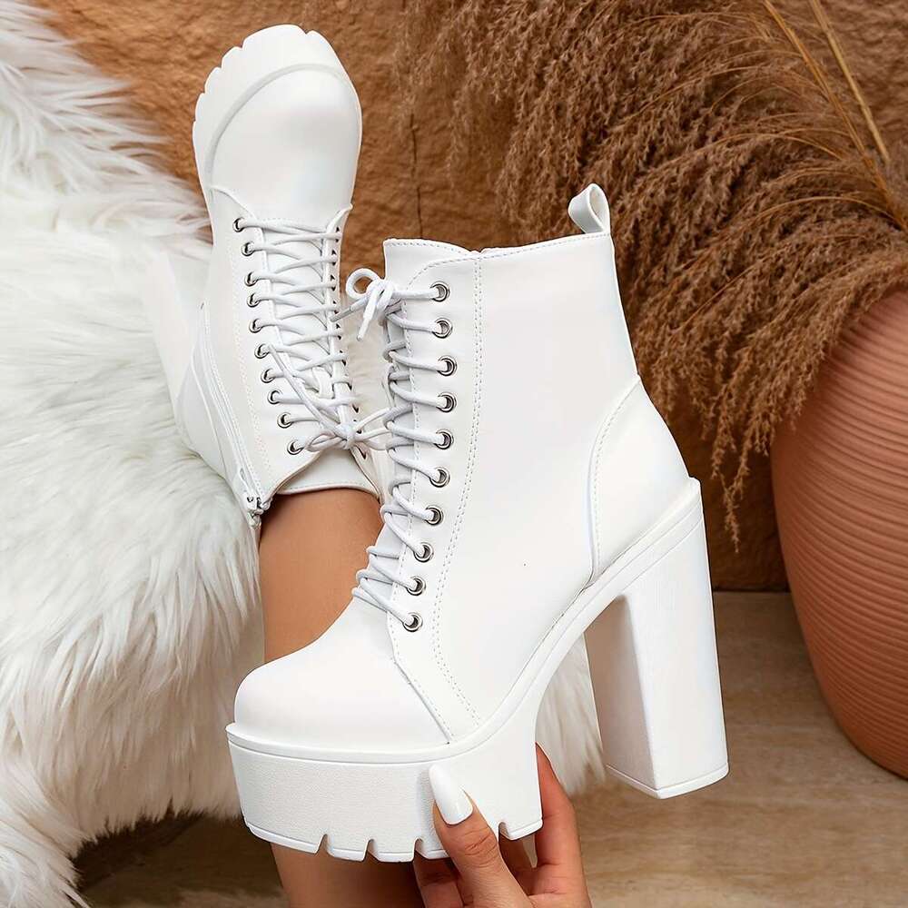 Women's Retro Roman Strap Shoes - Lightweight Synthetic Cover Block Pumps With Round Toe, All-Season Versatile For Casual & Ocns, High Heel Forma