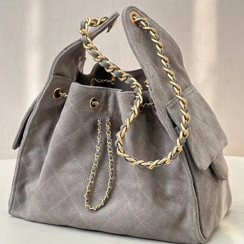 Designer Suede Tote Bag 25c Hobo bag Winter Luxury Drawstring Tote Large Capacity Underarm Bag Hippie Bag Women's Fashion Designer Weekend Bag Large Shoulder Bag