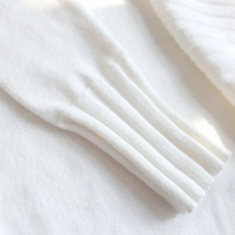 Lucyever Black White Autumn Winter Sweaters Women Soft Thick Loose Fit Knitted Pullovers Female Long Sleeve Turtleneck Sweater 251027