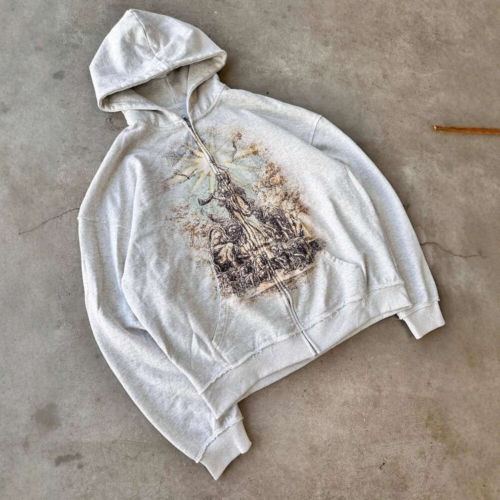 2025 Spring Casual Style Angel Print Unisex Fashion Hoodie