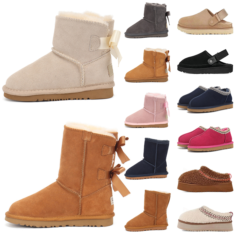 Tasman Slippers Designer Kids Boots Luxury Classic Ultra Mini Boot Australia Sheepskin Winter Snow Boots Tazz Goldenstar Sandals Womens Ankle Booties Chaussures