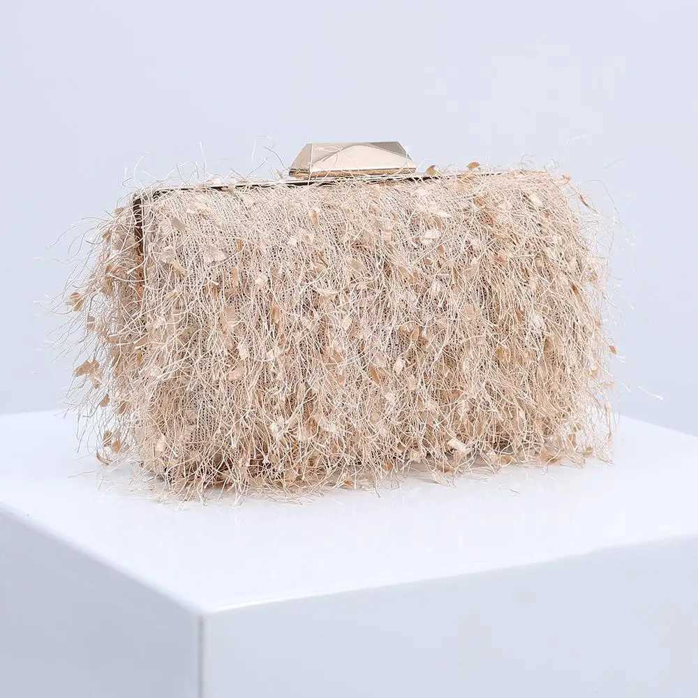 Korean style wedding clutch purse handbags with tassel new fashion crossbody shoulder sling bag women trendy designer purse H251027