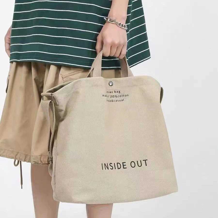 Canvas Crossbody Bag Highquality Canvas Largecapacity Handbag Commuting Bag Male College Student Commuting Singleshoulder BagW251028