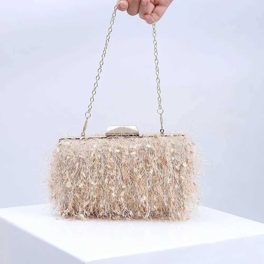Korean style wedding clutch purse handbags with tassel new fashion crossbody shoulder sling bag women trendy designer purse H251027