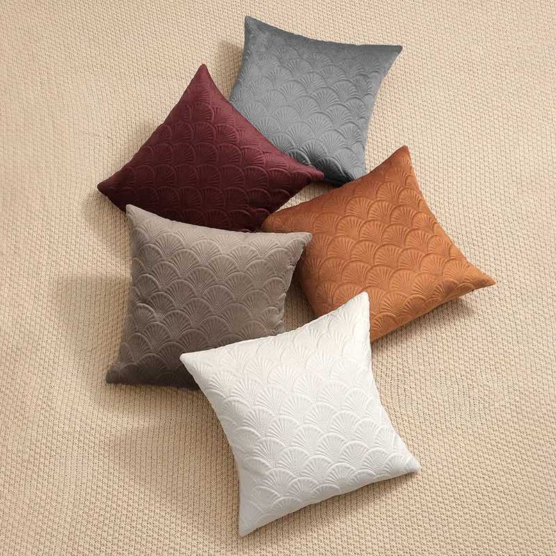 Pillow Case Solid Color Retro Quilted Cushion Cover Dutch Velvet Light Luxury case Modern Decorative Design s for Sofa 2025 C251028