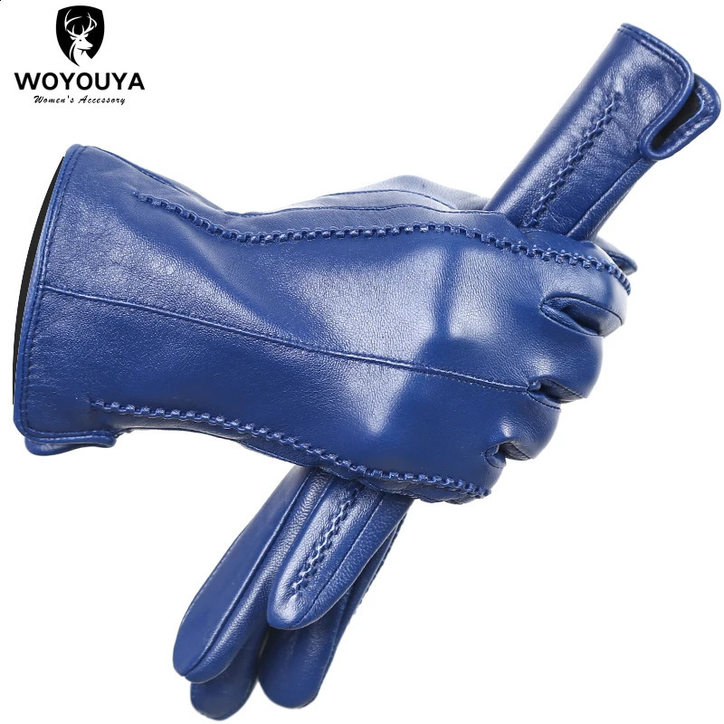 Touch Screen leather gloveshighend leather gloves womenGenuine Leather winter glovesKeep warm womens leather gloves2226 251027