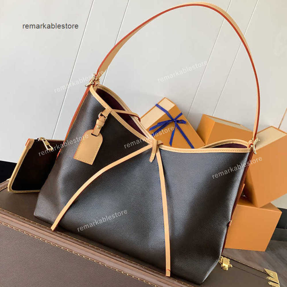 Shoulder Bags Designer Womens Carry All BB 2 In 1 Hobo Coated Canvas Leather Vintage with Coin Wallet Fashion Handbags Brown Colorful Cross body Travel bag PM MM