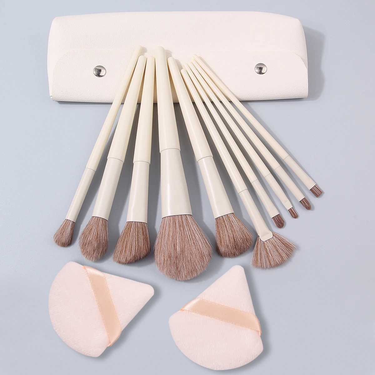 31013PCS Highquality Makeup Brush Set Multipurpose facial brush Triangular Powder Puff largecapacity storage bag J251117