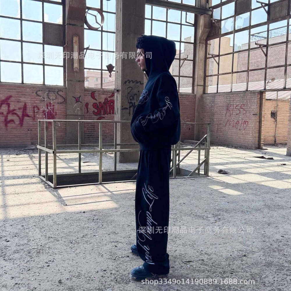 American Dark Y2K Letter Print Top High Street Gothic Trendy Outfit