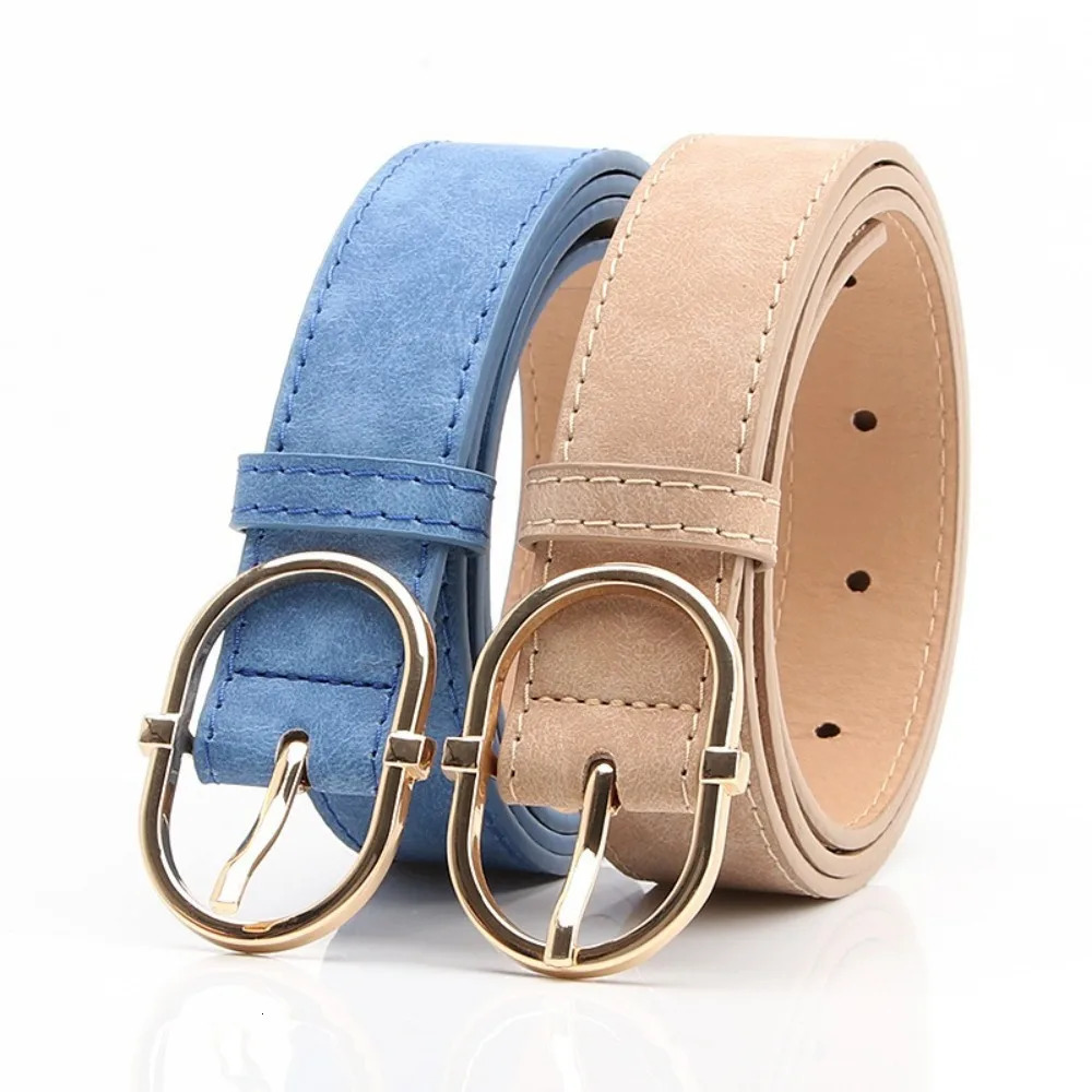 Fashion Pin buckle Suede Leather Belt Casual Business Waist Belt Retro Waistband For Women 251024