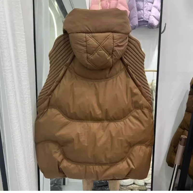 Hooded Down Cotton Woman Waistcoat Top Autumn Winter Puffer Vest Ladies Jacket Large Size 5XL Cotton Padded Sleeveless A480 251027