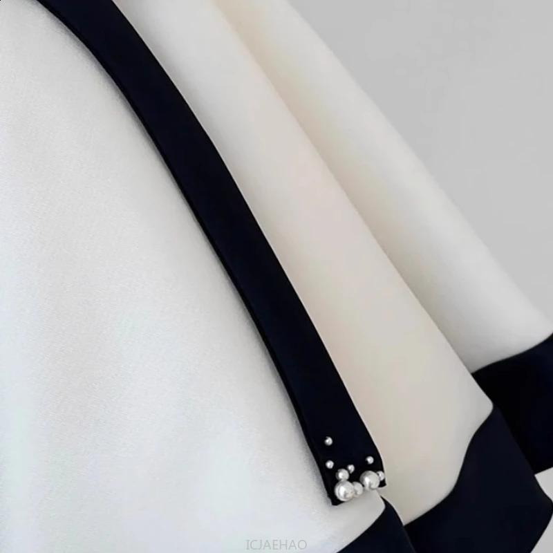 French Style Baby Girl Satin 1st Birthday Dress Wedding Flower Girl Princess Gown Black White Classic Party Outfit Kid Costumes 251023