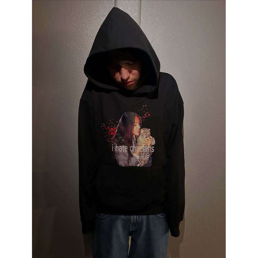 Simple Autumn Fashion Character Letter Print Pattern Unisex Street Hoodie