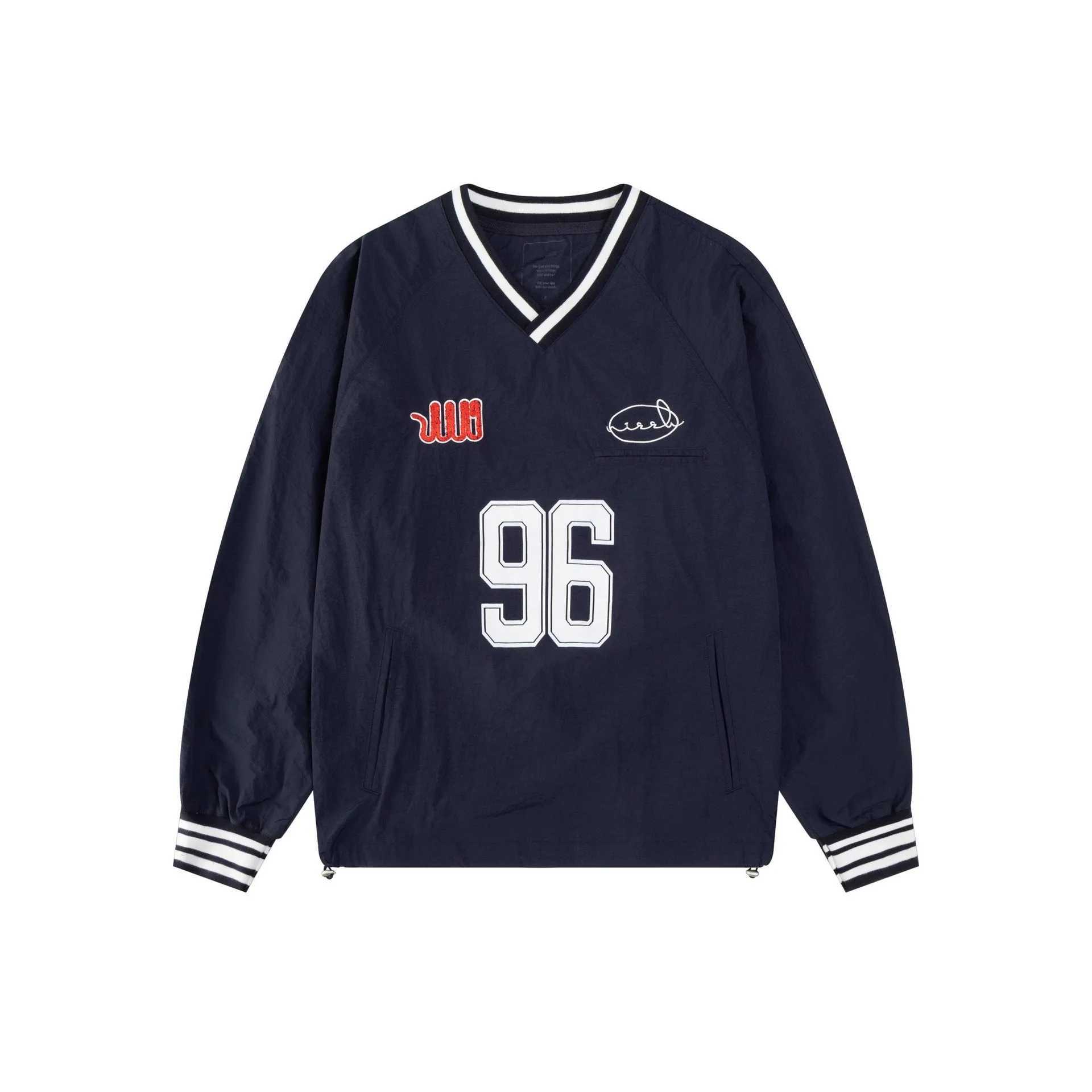 Korea NIEEH Hoodie Jacket Womens VNeck American Style Oversized Casual Couples Top New Arrival J251028