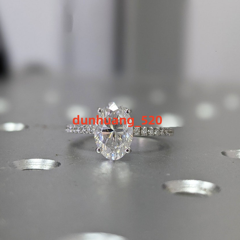 1111 Promotion Wedding Ring 10k Gold 15ct Moissanite Oval Solitaire Engagement Ring